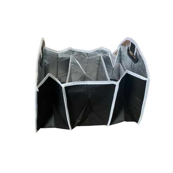 Trunk Car Foldable Cargo Divider Insualted Handled Collapsible Black Fold Up - Picture 1 of 6